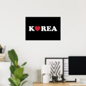 Korea Liebe Heart Poster (Heimbüro)