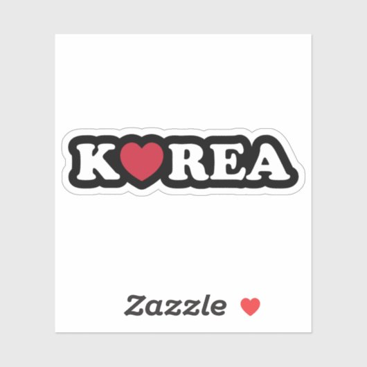 Korea Liebe Heart Sticker (Blatt)