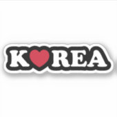 Korea Liebe Heart Sticker (Vorderseite)