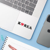 Korea Liebe Herz Aufkleber (Laptop mit iPhone)