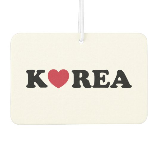 Korea Liebe Herz Autolufterfrischer (Vorderseite)