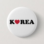 Korea Liebe Herz Button (Vorderseite)