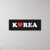 Korea Liebe Herz Canvas Print Leinwanddruck (Vorderseite)