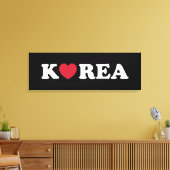 Korea Liebe Herz Canvas Print Leinwanddruck (Insitu (Wohnzimmer))