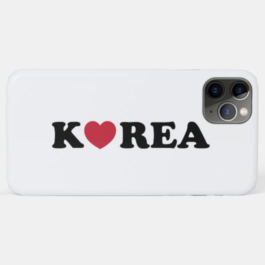 Korea Liebe Herz Case-Mate iPhone Hülle (Rückseite (Horizontal))
