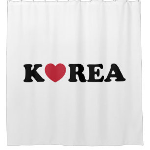 Korea Liebe Herz Duschvorhang