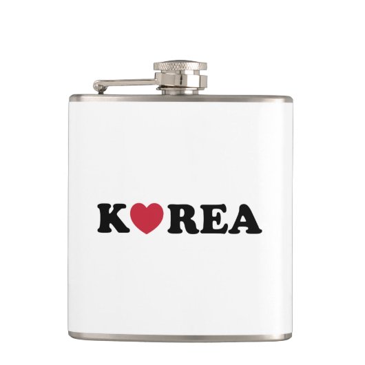 Korea Liebe Herz Flachmann (Vorderseite)