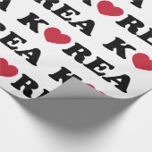 Korea Liebe Herz Geschenkpapier (Ecke)