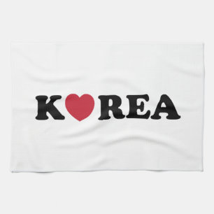 Korea Liebe Herz Geschirrtuch