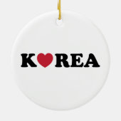 Korea Liebe Herz Keramik Ornament (Hinten)