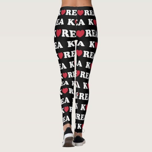 Korea Liebe Herz Leggings (Rückseite)