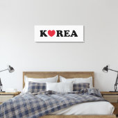 Korea Liebe Herz Leinwanddruck (Insitu (Schlafzimmer))