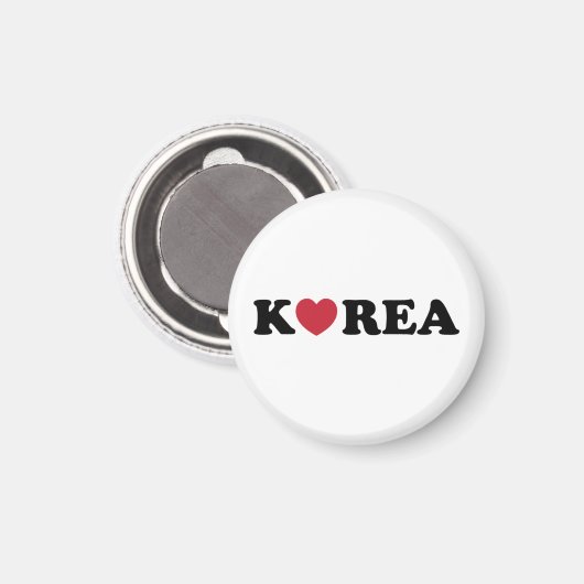 Korea Liebe Herz Magnet (Vorderseite/Rückseite)