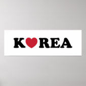 Korea Liebe Herz Poster (Vorne)