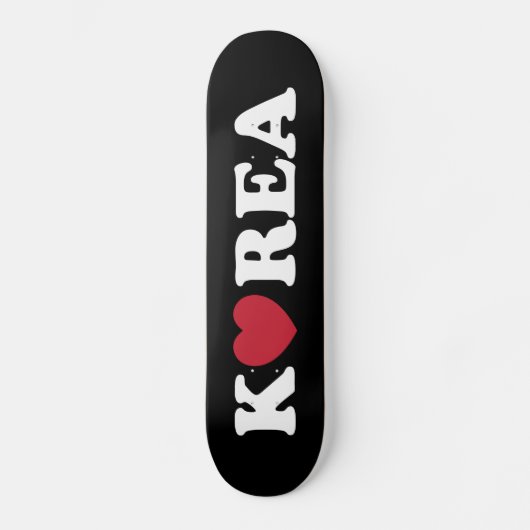 Korea Liebe Herz Skateboard (Vorderseite)