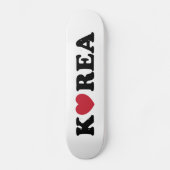 Korea Liebe Herz Skateboard (Vorderseite)