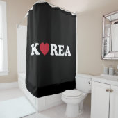 Korea Liebe Herzduschvorhang Duschvorhang (Beispiel)