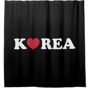 Korea Liebe Herzduschvorhang Duschvorhang
