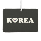 Korea Liebe Herzenflagge Autolufterfrischer (Rückseite)