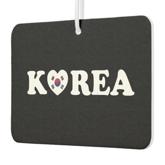 Korea Liebe Herzenflagge Autolufterfrischer (Links)
