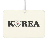 Korea Liebe Herzenflagge Autolufterfrischer (Rückseite)