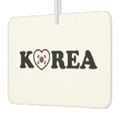Korea Liebe Herzenflagge Autolufterfrischer (Links)