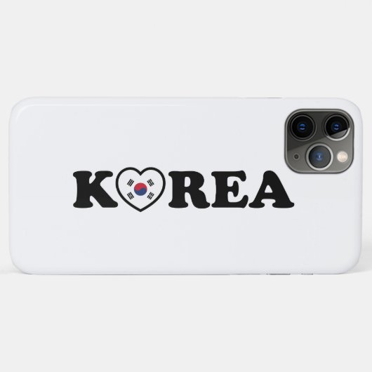 Korea Liebe Herzenflagge Case-Mate iPhone Hülle (Rückseite (Horizontal))