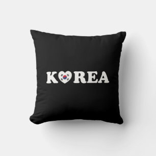 Korea Liebe Herzenflagge Kissen