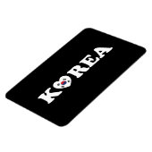 Korea Liebe Herzenflagge Magnet (Linke Seite)