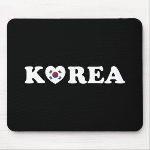 Korea Liebe Herzenflagge Mousepad