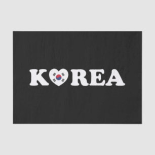 Korea Liebe Herzenflagge Seidenpapier