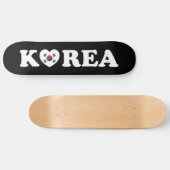 Korea Liebe Herzenflagge Skateboard (Horizontal)