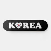 Korea Liebe Herzenflagge Skateboard (Horizontal)