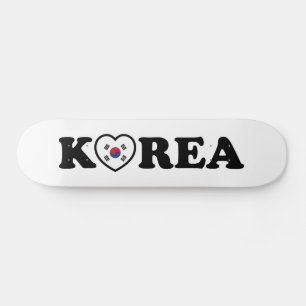 Korea Liebe Herzenflagge Skateboard