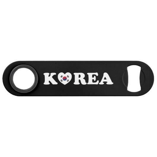 Korea Liebe Herzenflagge Speed Flaschenöffner (Vorderseite (Horizontal))