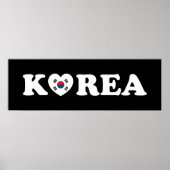 Korea Liebe Herzenplakat Poster (Vorne)