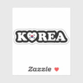 Korea Liebe Herzensticker Aufkleber (Blatt)