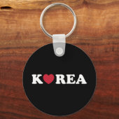 Korea Love Heart Keychain Schlüsselanhänger (Vorderseite)
