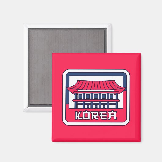 Korea Magnet (Vorderseite/Rückseite)