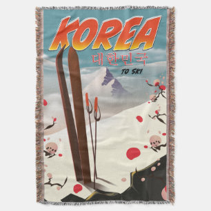 Korea muss Ski fahren Decke