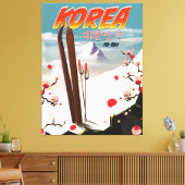 Korea muss Ski fahren Leinwanddruck (Insitu (Wohnzimmer))