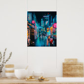 Korea Neon Poster (Küche)