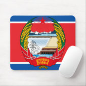 Korea-Nord-Emblem-Mauspad Mousepad (Mit Mouse)