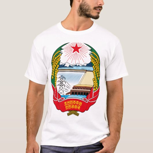 Korea-Nord-Emblem T-Shirt (Vorderseite)