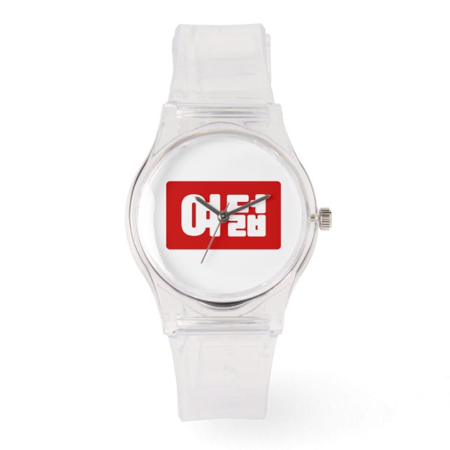 Korea Number 8 여 8덟 【Yeodeol】 Hangul Armbanduhr (Vorderseite)