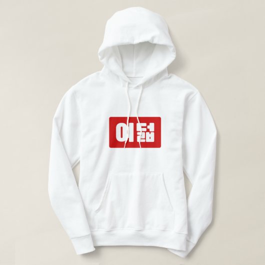 Korea Number 8 여 8덟 【Yeodeol】 Hangul Hoodie (Design vorne)