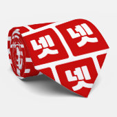 Korea Nummer 4 Vier 넷 【Net】 Hangul Krawatte (Gerollt)