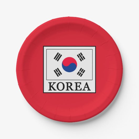 Korea Pappteller (Vorderseite)