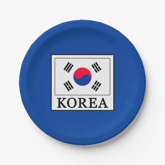 Korea Pappteller (Vorderseite)