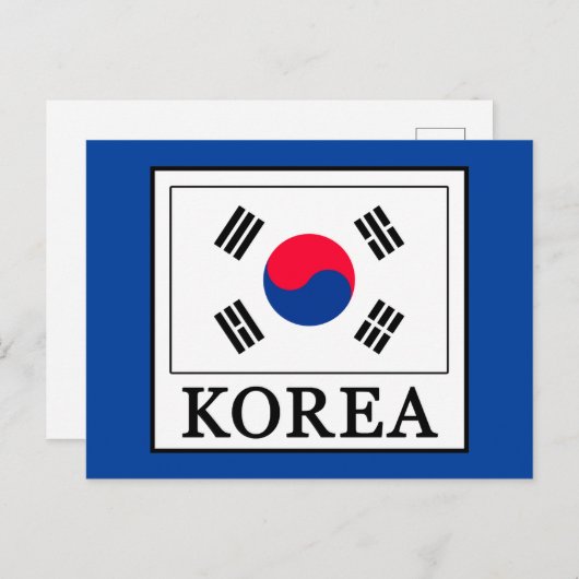 Korea Postkarte (Vorne/Hinten)